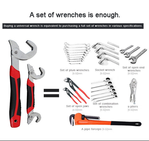 Universal Adjustable Wrench 9-32mm